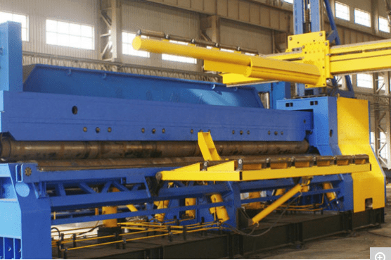WB12KY-12 × 8000 CNC four-roller plate bending machine-Hualu Equipment