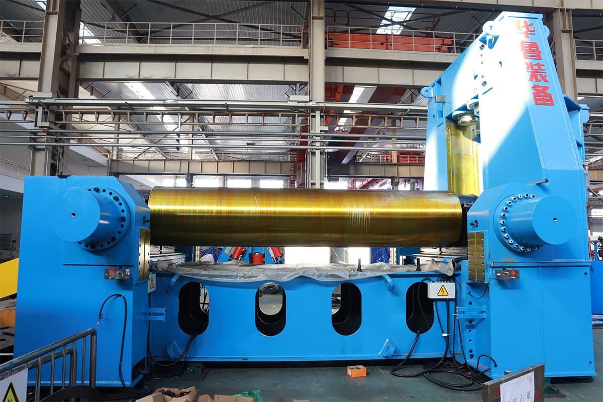 WS11KY-160 × 3500 CNC three-roller plate bending machine-Hualu Equipment